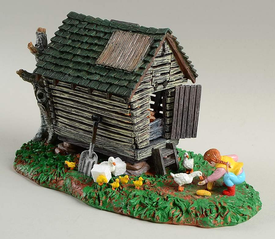 Buck's County-Snow Village Feeding The Ducks - No Box by Department 56-1