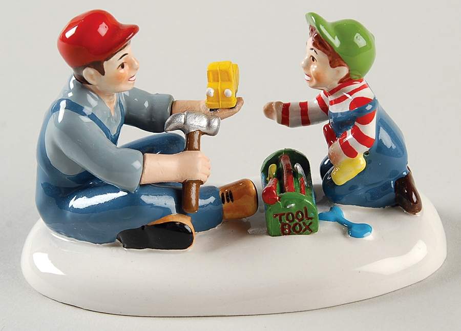 Snow Village Let's Show Mom - With Box Bx1134 by Department 56-1