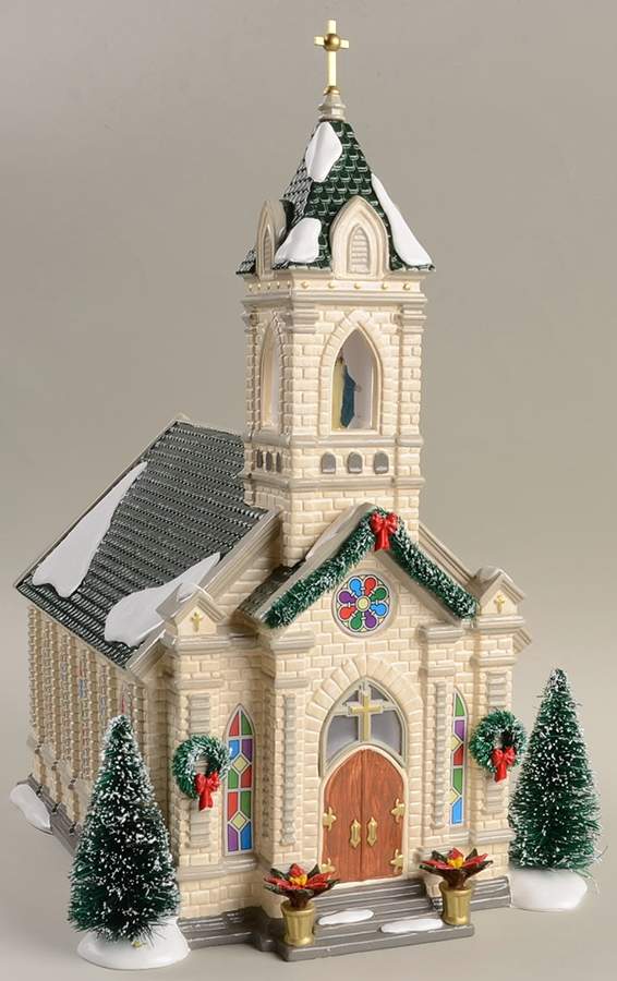 Snow Village Our Lady Of Grace Church - Nb1040, No Box by Department 56-1