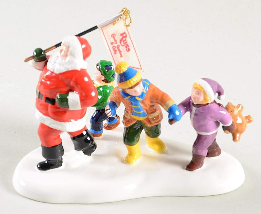 Snow Village Here Comes Santa - Russ Country - With Box Bx1256 by Department 56-1