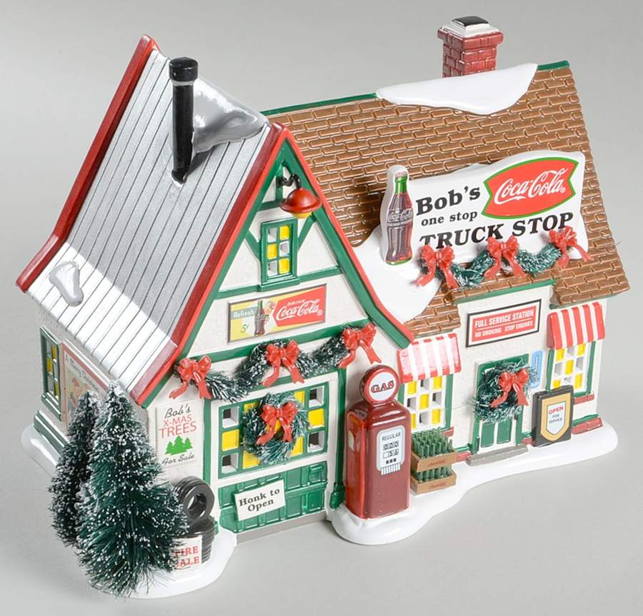 Snow Village Bob's Truck Stop - With Box Bx1153 by Department 56-1