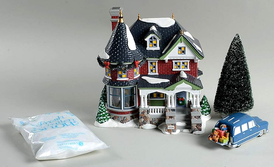 Snow Village 1224 Kissing Claus Lane - Nb818, No Box by Department 56-1