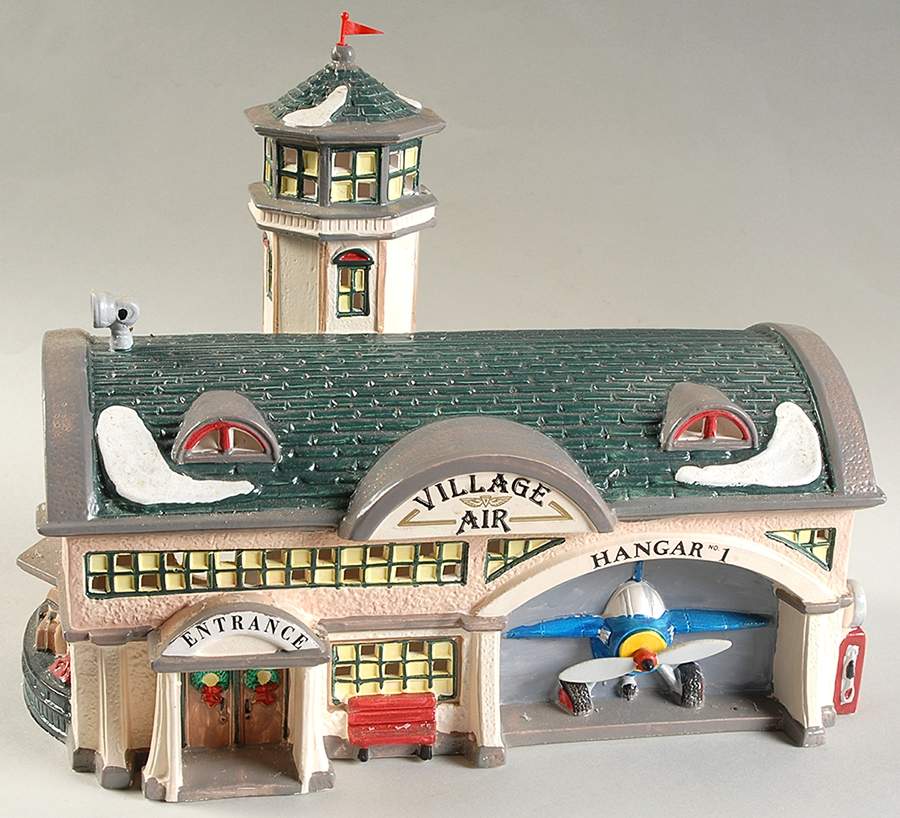 Snow Village Airport - W-11 1/4" - Boxed by Department 56-1