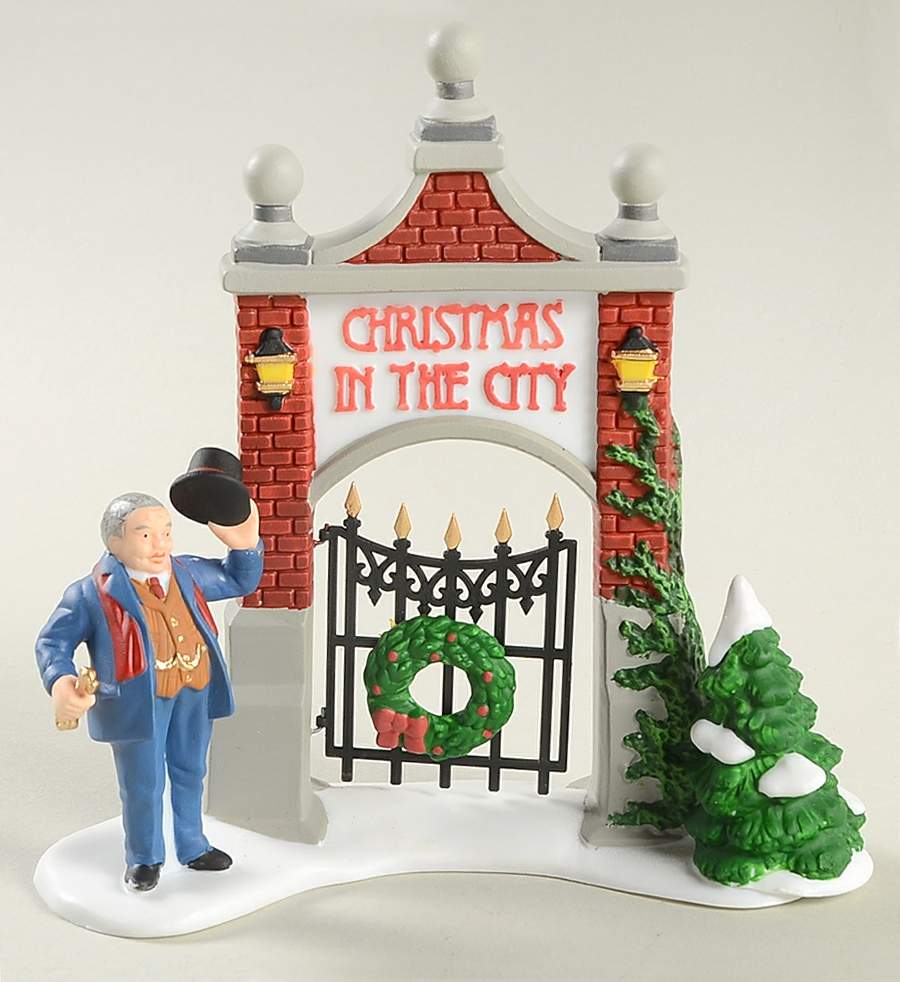 Christmas In The City Key To The City-Christmas In City Sign - Boxed by Department 56-1