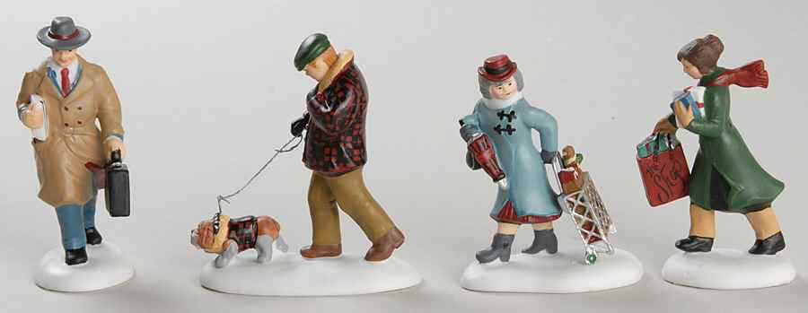 Christmas In The City Busy City Sidewalks-Set Of 4 - Boxed by Department 56-1