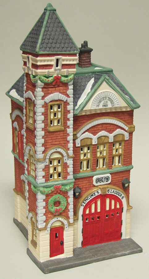 Christmas In The City Red Brick Fire Station - Boxed by Department 56-1