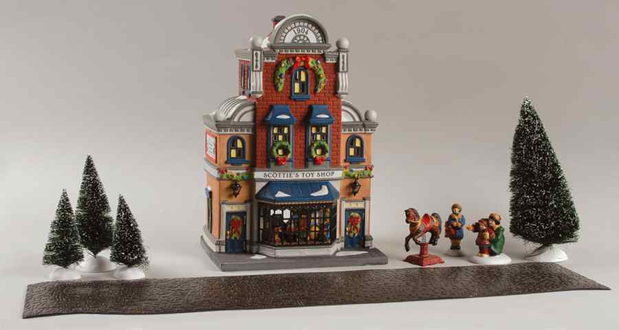 Christmas In The City Scotties Toy Shop-Set Of 10 - Boxed by Department 56-1