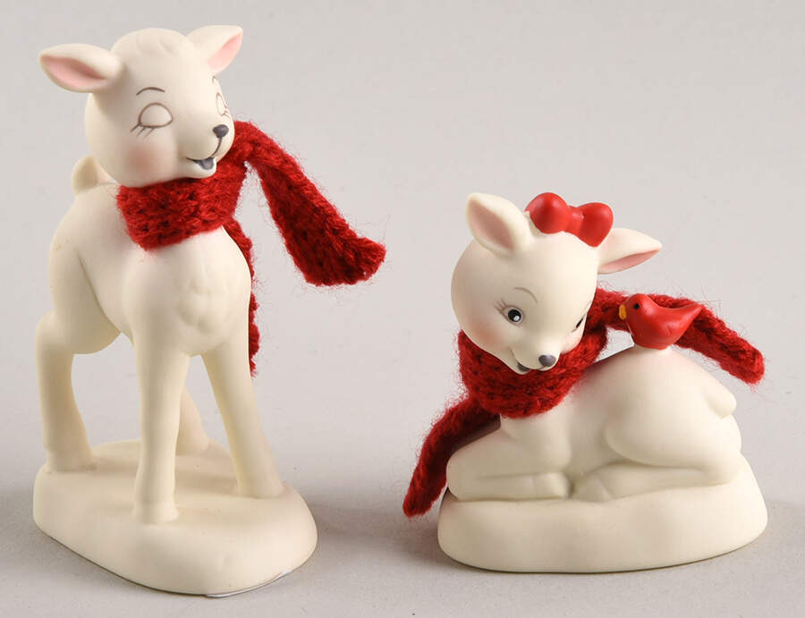 Collectible Animals - Snowbabies Oh Deer- Set Of 2 - 2023 - Boxed by Department 56-1