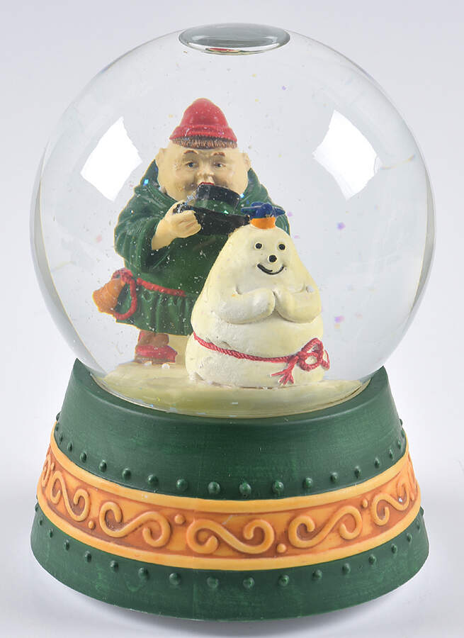 Merry Makers Seigfried & Snowman-Waterglobe - Boxed by Department 56-1