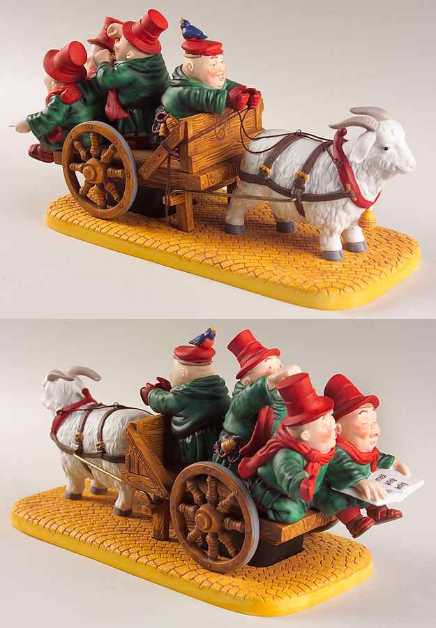 Merry Makers Merrily-We-Roll-Along Carolers & Gabriel - No Box by Department 56-1