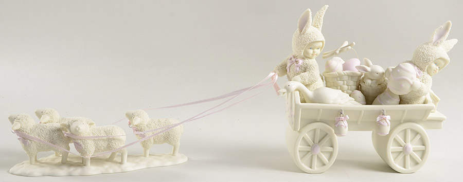 Snowbunnies To Market,To Market,Deliv.Eggs - Boxed by Department 56-1