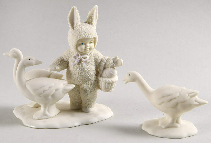 Snowbunnies Goosey, Goosey & Gander-Set Of 2 - Boxed by Department 56-1