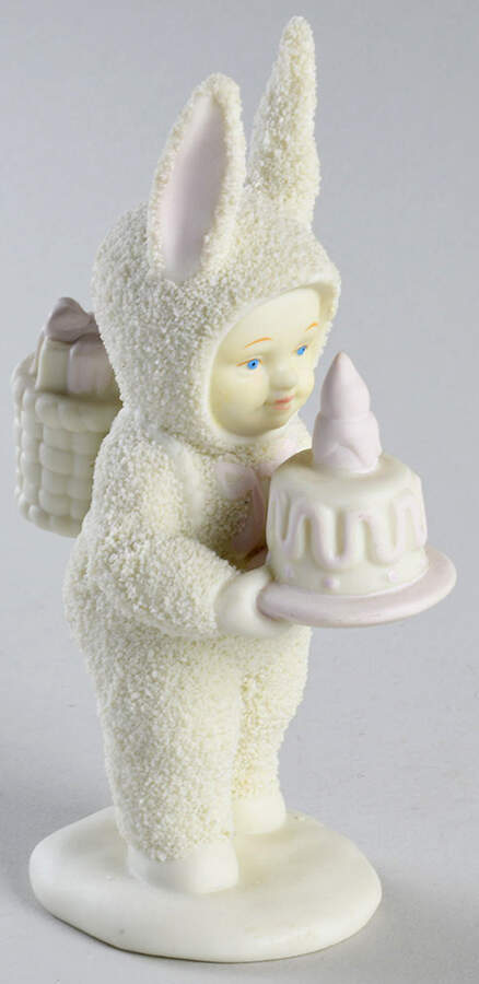 Snowbunnies Happy Birthday To You W/Cake - No Box 130a by Department 56-1