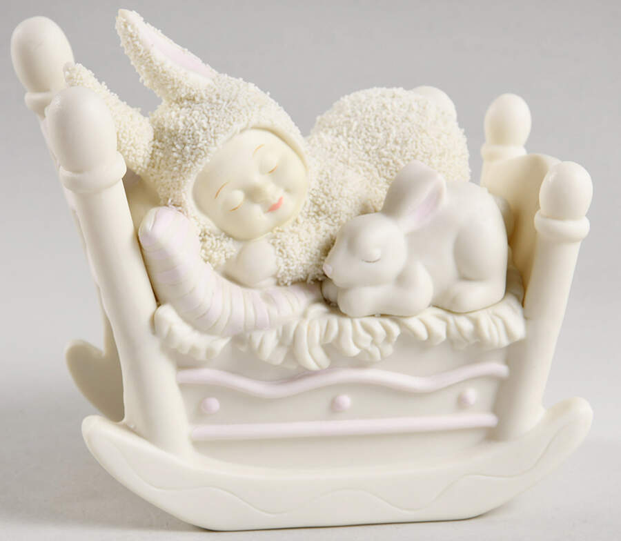 Snowbunnies Rock A Bye Bunny - Boxed by Department 56-1