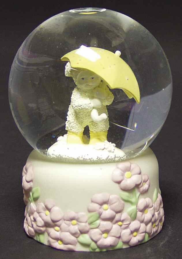 Snowbunnies Showers Bring Flowers Waterglobe - Boxed by Department 56-1