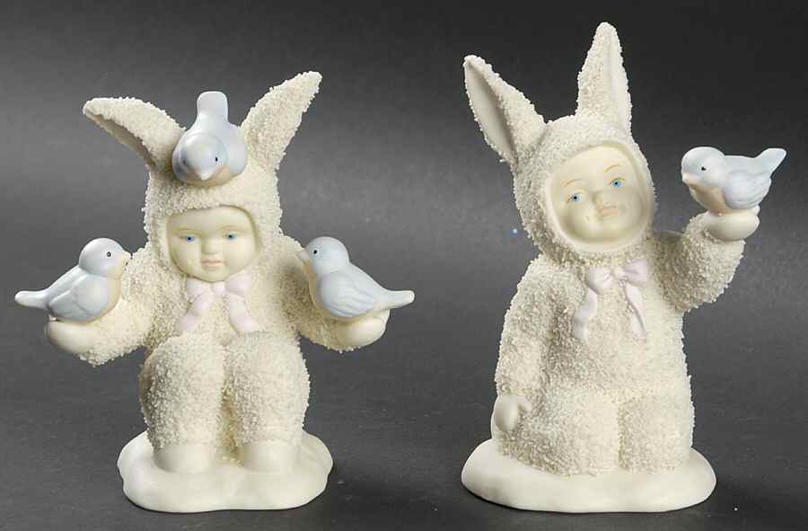 Snowbunnies All The Little Birdies-Set Of 2 - Boxed by Department 56-1