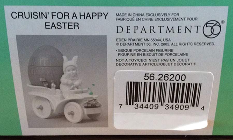 Snowbunnies Cruisin For A Happy Easter - No Box 233 by Department 56-1