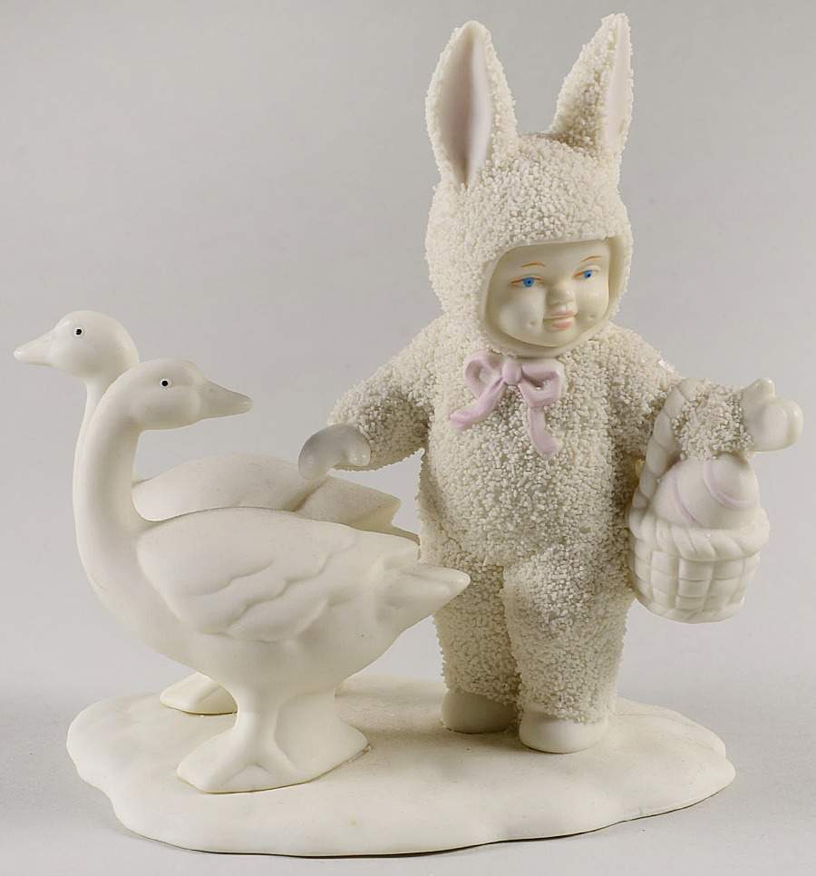 Snowbunnies Goosey-Snowbunny - No Box 78a by Department 56-1