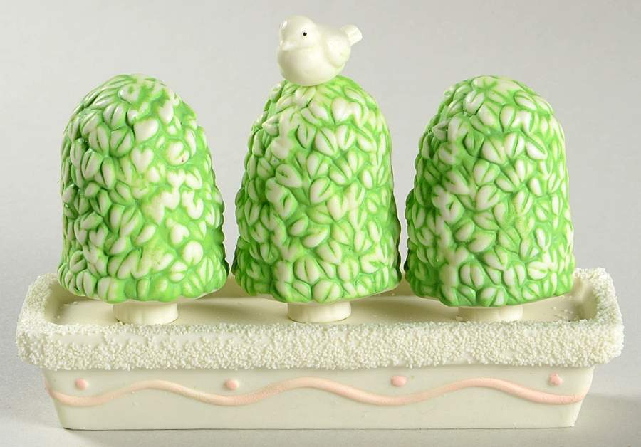 Snowbunnies Shrubs In A Tub-Triple - Boxed by Department 56-1
