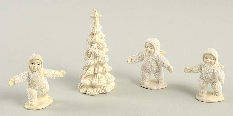 Snowbabies-Miniature Frosty Frolic-Set Of 4 - Boxed by Department 56-1