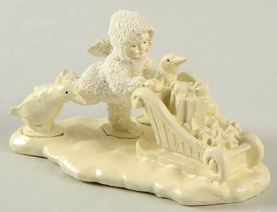 Snowbabies-Miniature Wait For Me!-Set Of 4 - No Box by Department 56-1