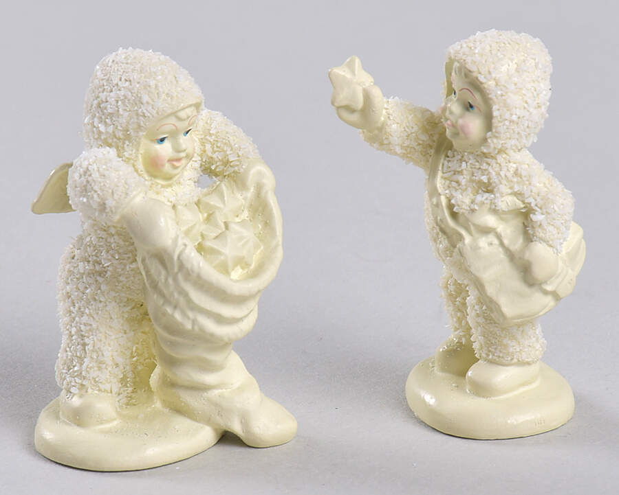 Snowbabies-Miniature With Hugs & Kisses-Set Of 2 - No Box by Department 56-1