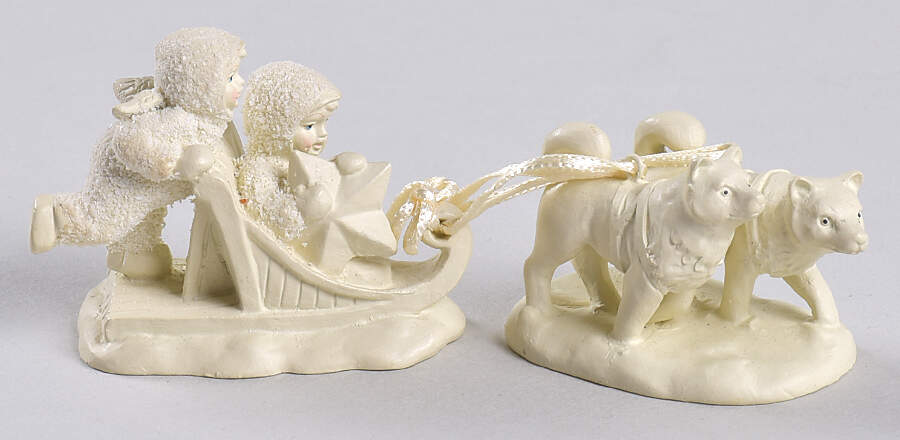 Snowbabies-Miniature Mush!-Set Of 2 - No Box by Department 56-1