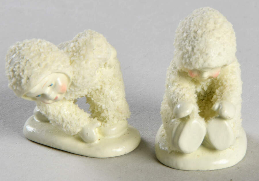 Snowbabies-Miniature I Can Touch My Toes-Set Of 2 - Boxed by Department 56-1