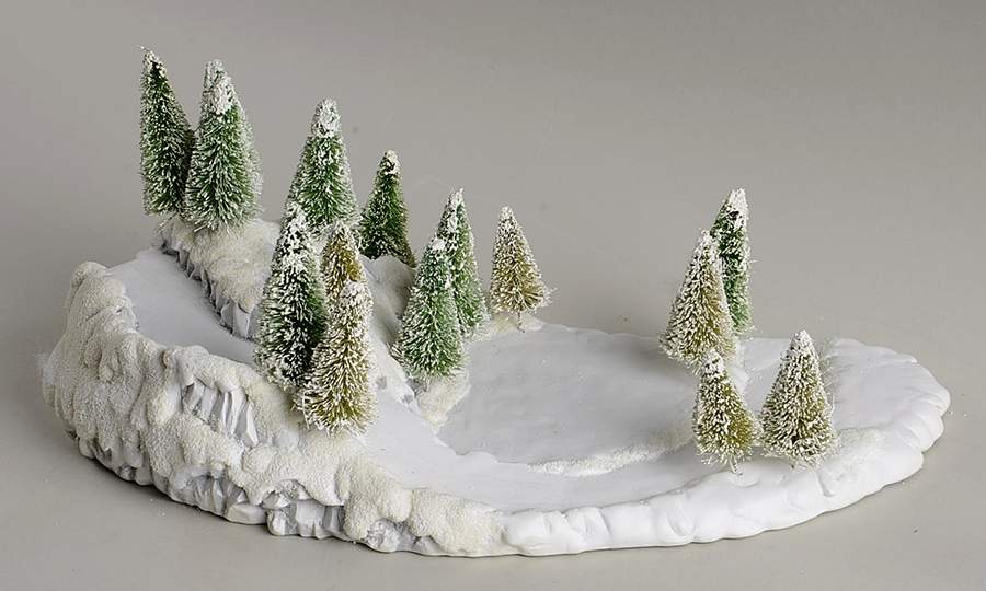 Snowbabies-Miniature Frosty Frolic Land-17 Trees - No Box 49b by Department 56-1