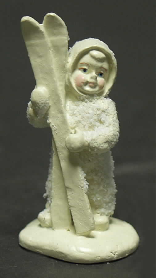 Snowbabies-Miniature Let's Go Skiing - With Box by Department 56-1