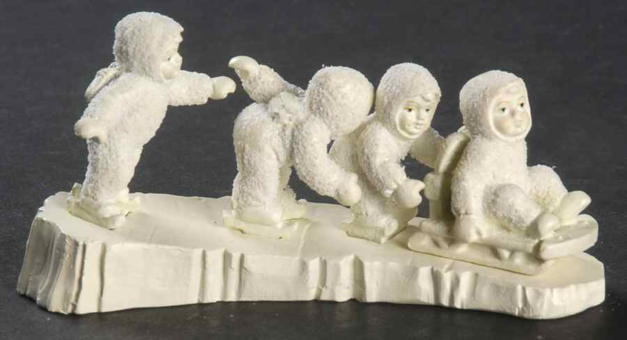 Snowbabies-Miniature I'm Right Behind You!-Set Of 5 - No Box by Department 56-1