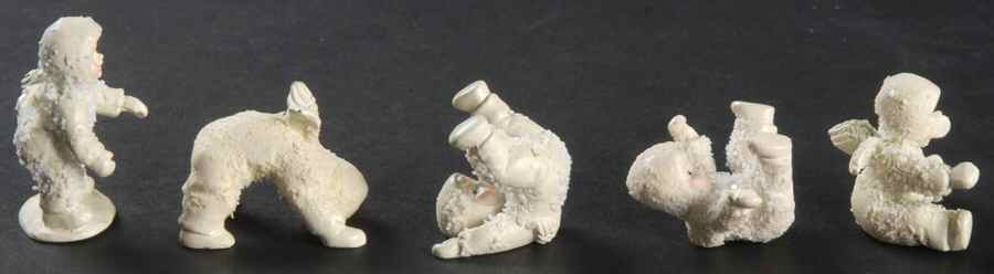 Snowbabies-Miniature Tumbling In The Snow-Set Of 5 - Boxed by Department 56-1