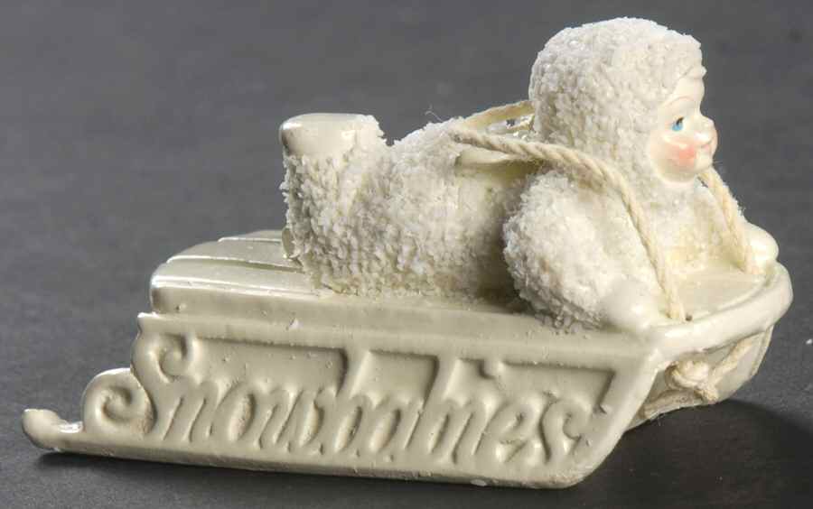 Snowbabies-Miniature Slip-Sliding Away - Boxed by Department 56-1