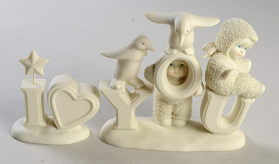 Snowbabies I Love You-Set Of 2 - Nb655, No Box by Department 56-1