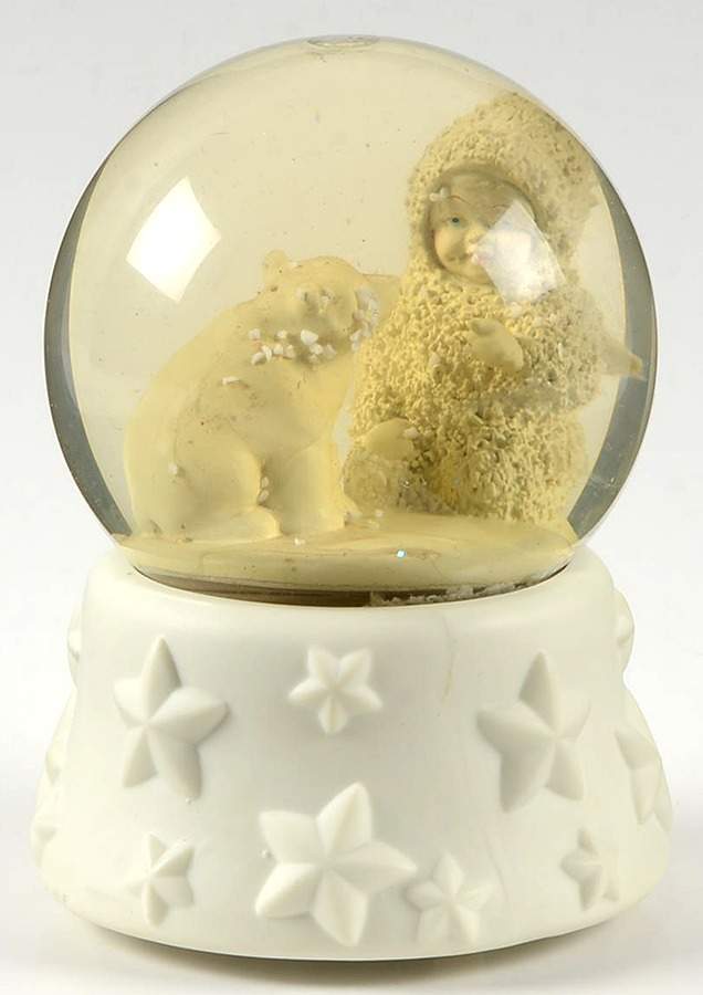 Snowbabies Waterglobe Look What I Found-Musical - Boxed by Department 56-1