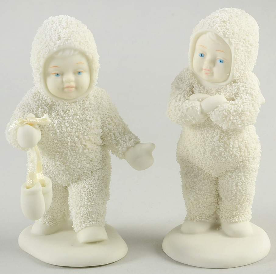 Snowbabies I Found Your Mittens-Set Of 2 - With Box 53 by Department 56-1