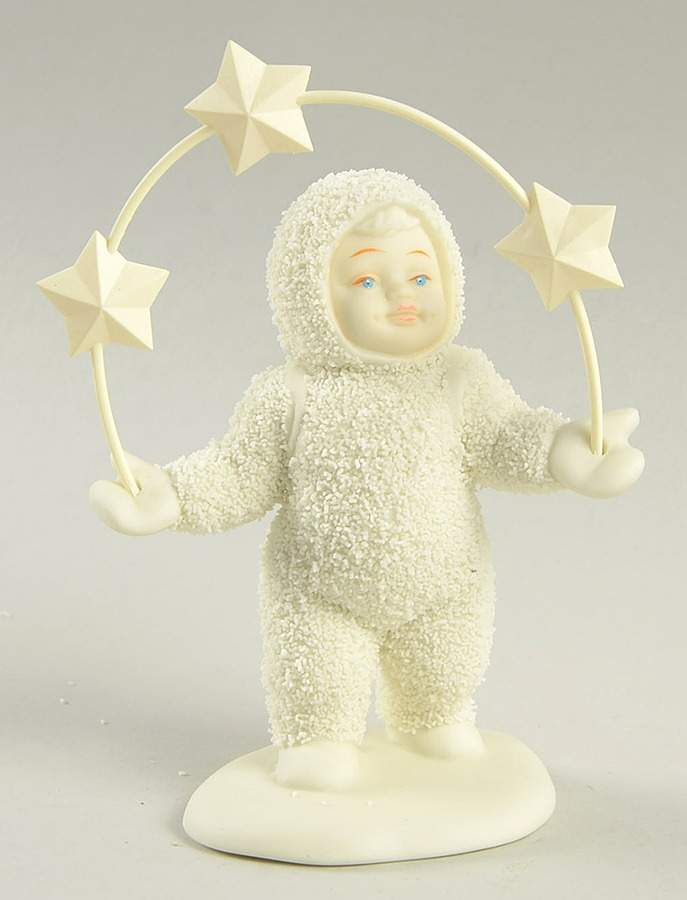 Snowbabies Look What I Can Do!-Holding Three Stars - Boxed by Department 56-1