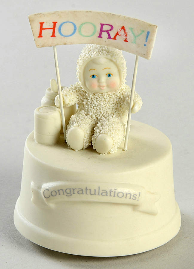 Snowbabies Recordable Boxes Congratulations - Boxed by Department 56-1