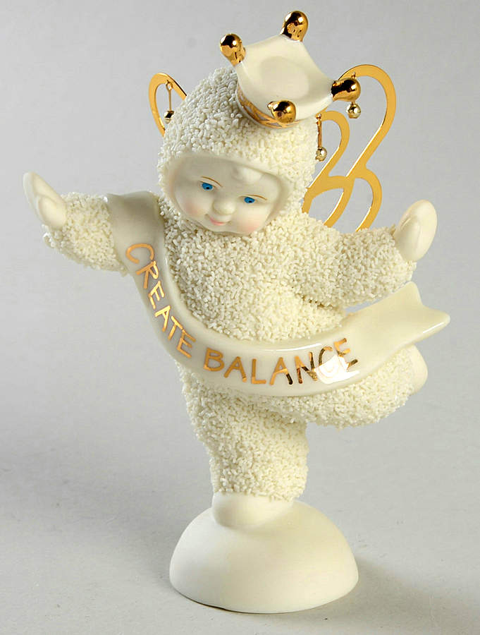 Snowbabies Create Balance-Angel With Gold Wings - With Box Bx705 by Department 56-1