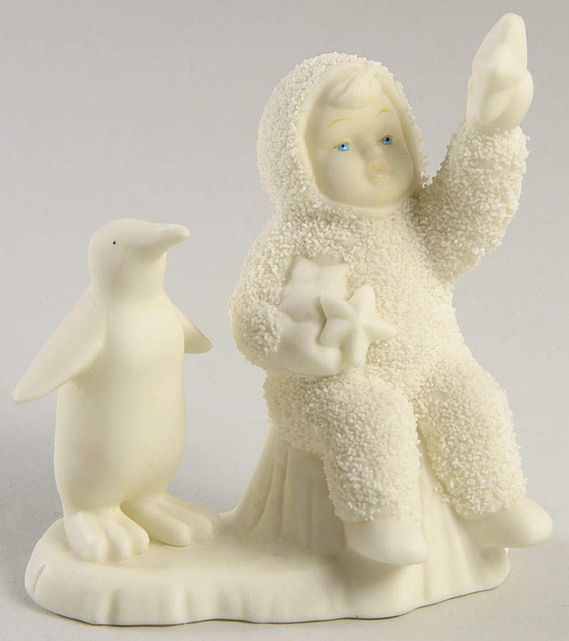 Snowbabies Wishing On A Star-With Penguin - Boxed by Department 56-1