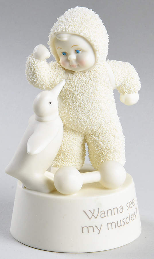 Snowbabies Wanna See My Muscles - Boxed by Department 56-1