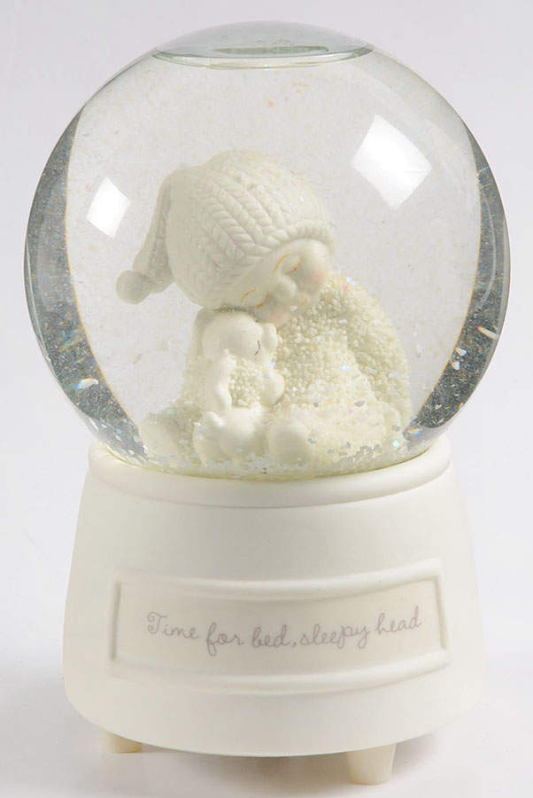 Snowbabies Waterglobe Time For Bed Sleepy Head - Boxed by Department 56-1
