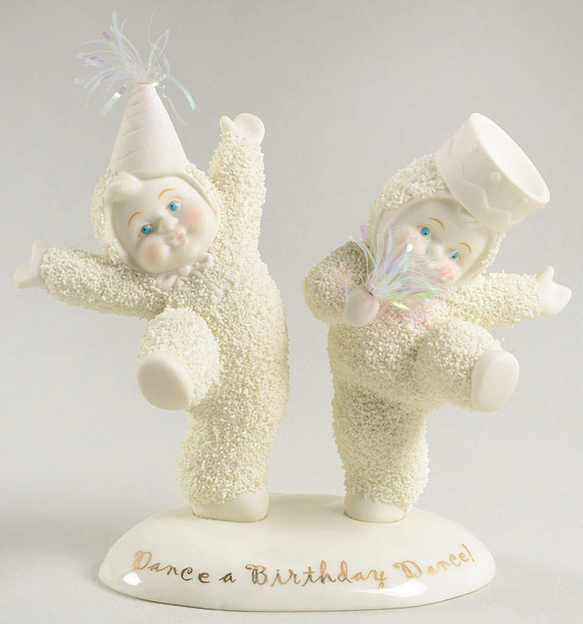 Snowbabies Dance A Birthday Dance - With Box Bx716 by Department 56-1