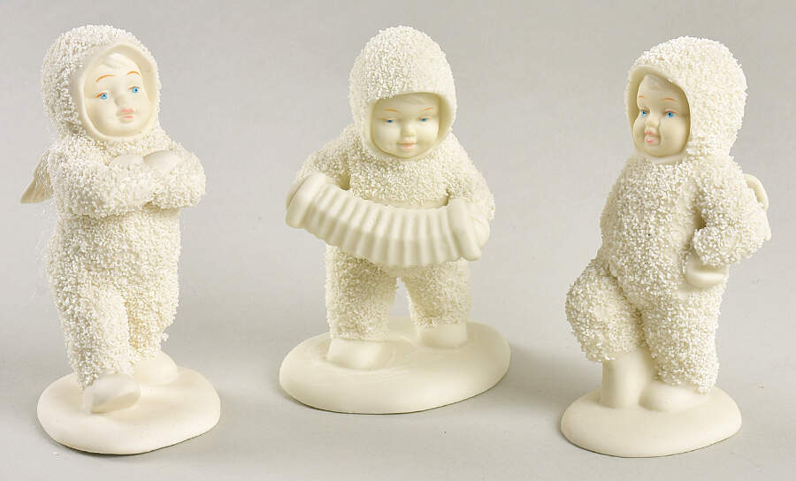 Snowbabies Dancing To A Tune-Set Of 3 - Boxed by Department 56-1