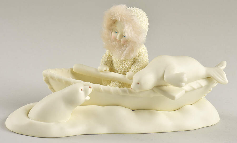 Snowbabies Hop On Board - No Box by Department 56-1