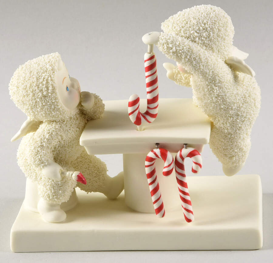 Snowbabies Candy Stripers - No Box by Department 56-1