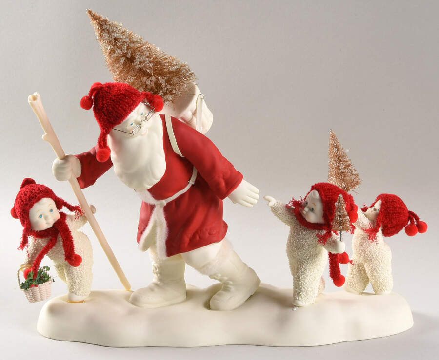 Snowbabies Quality Time With Santa - No Box by Department 56-1
