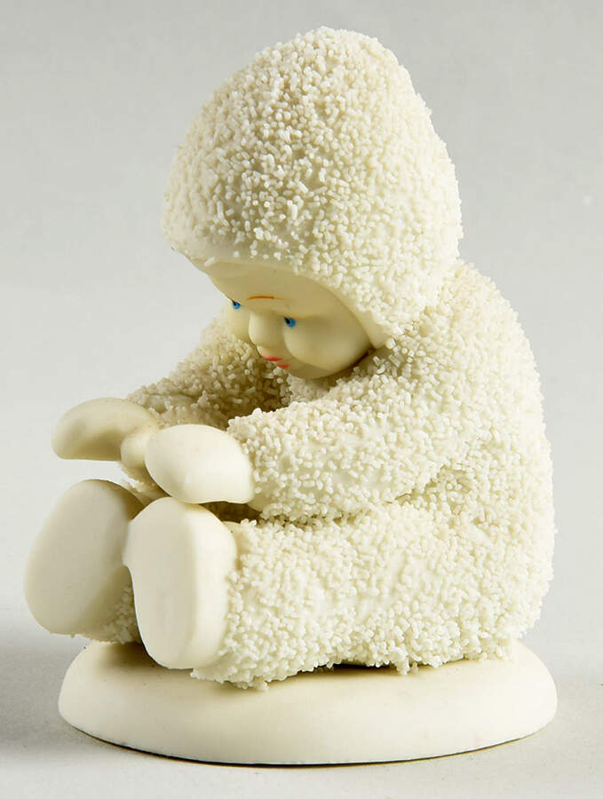 Snowbabies Sitting Touching Toes-Only - No Box by Department 56-1