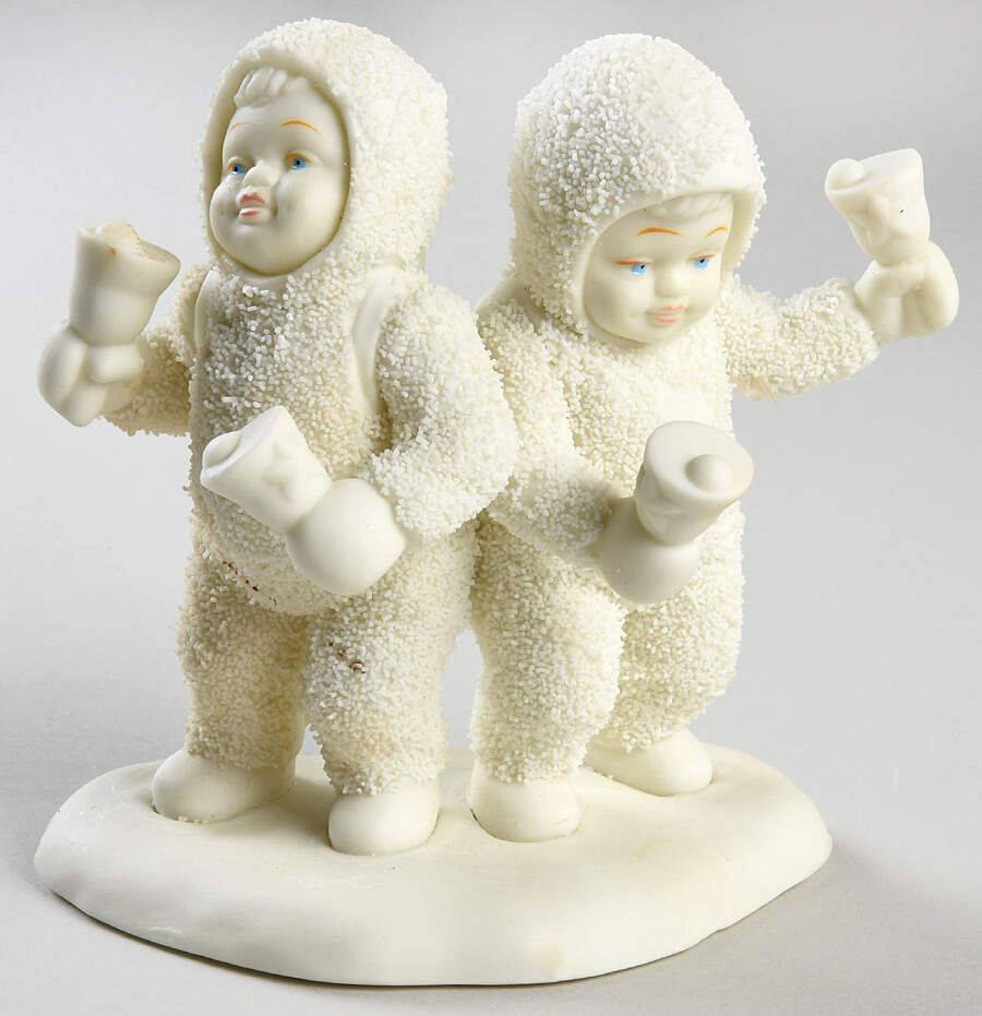 Snowbabies Let's All Chime In-Two Angel - No Box 40b by Department 56-1