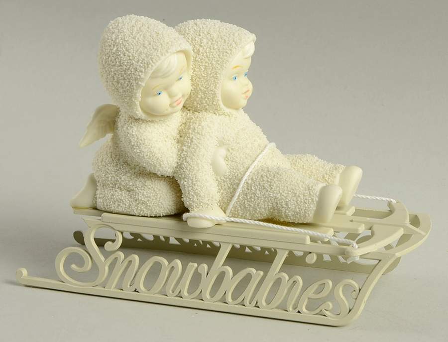 Snowbabies Two Little Babies On The Go - Boxed by Department 56-1